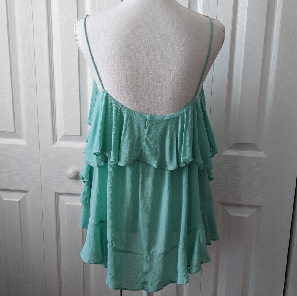 Free People Intimately Cascades Ruffle Cami aqua - Picture 4 of 7